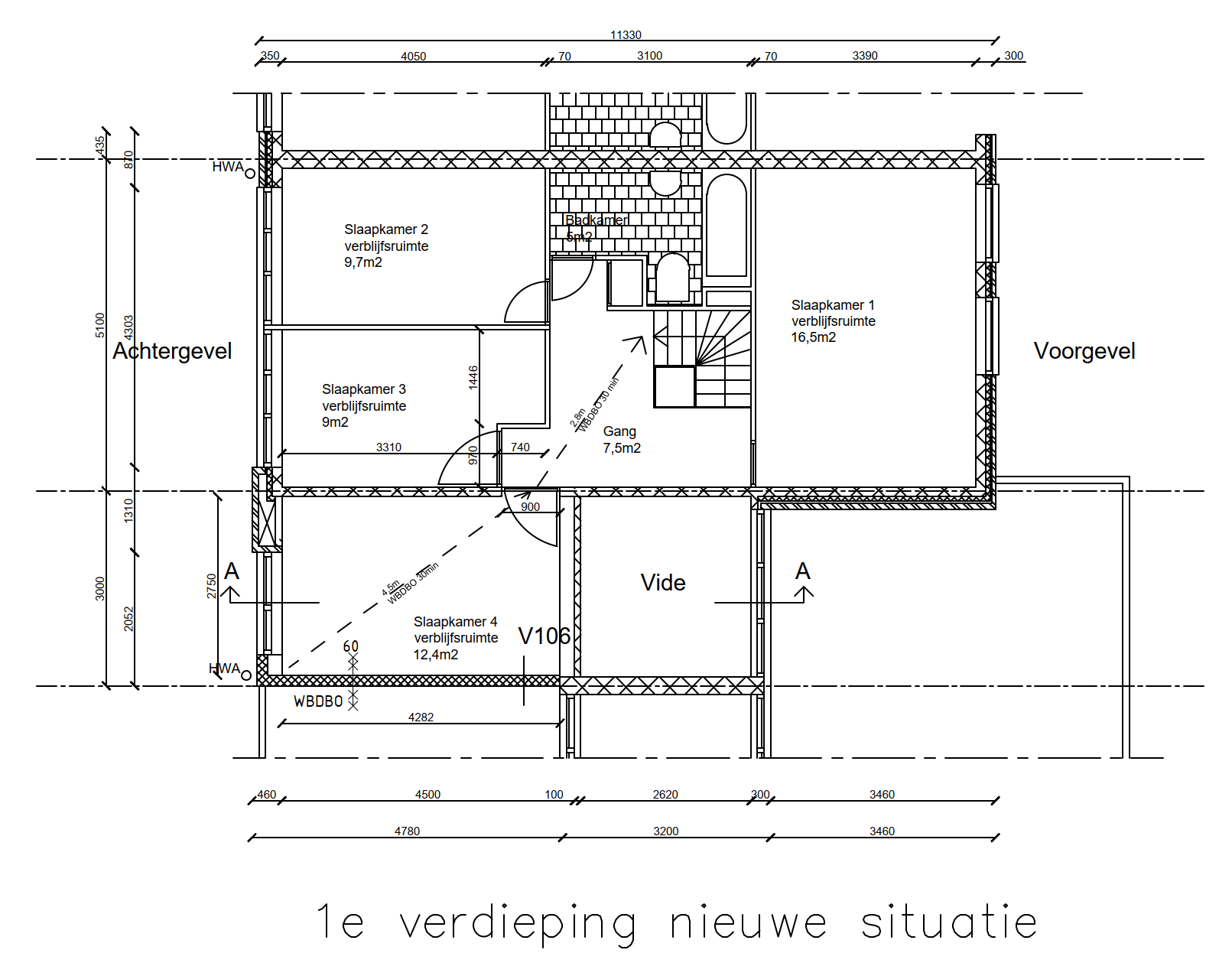 dakopbouw eengezinswoning amsterdam